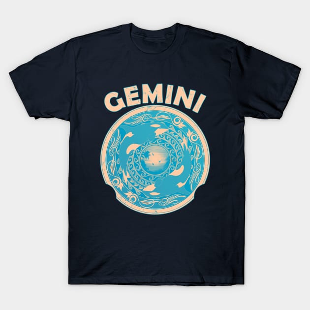 Gemini Orca Twins T-Shirt by NicGrayTees